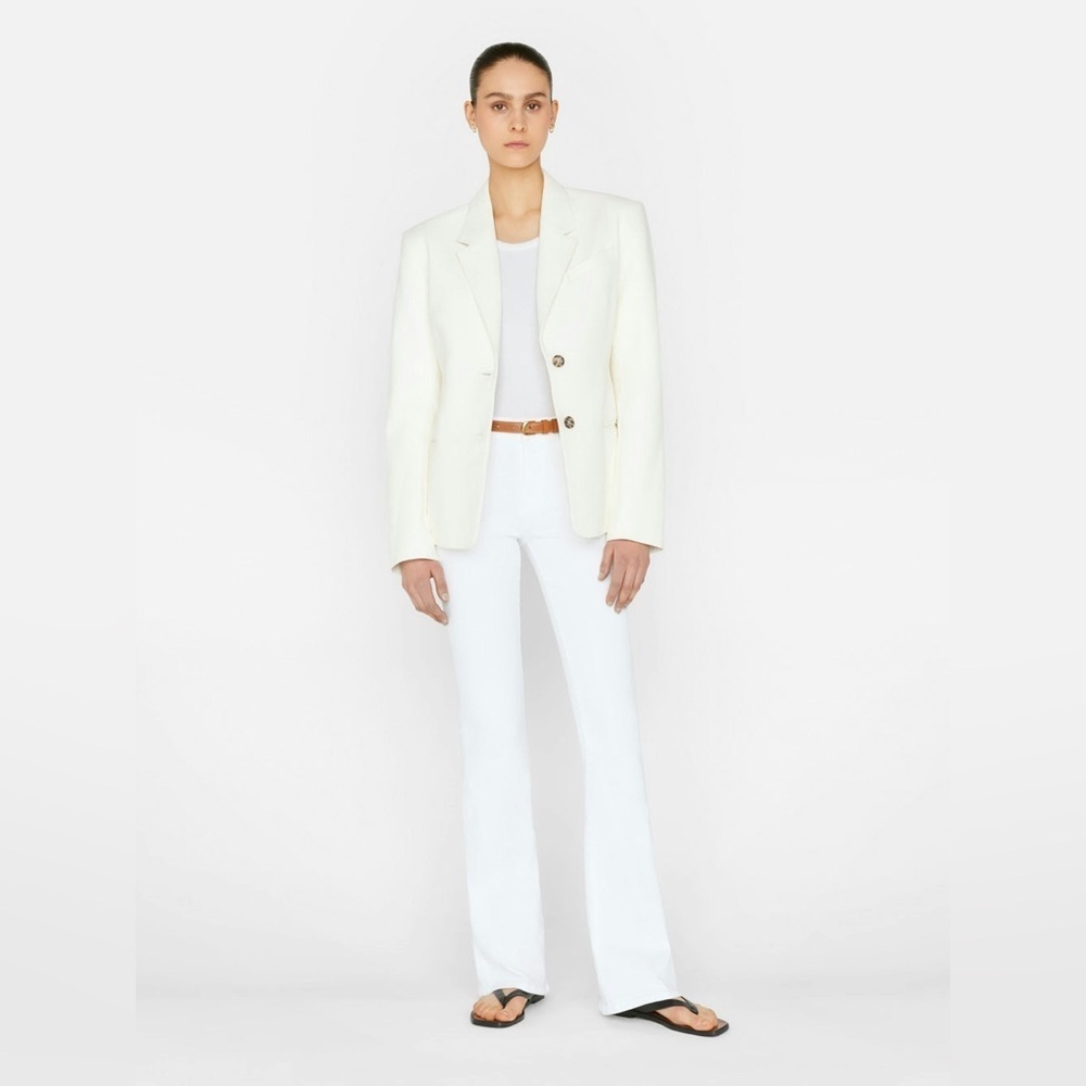 Frame Denim White Flare & Wide Leg Jeans